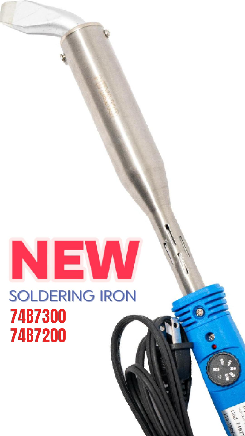 Heavy-Duty Soldering Iron 74B7300 (300W) / 74B7200 (200W) High-Power Soldering Iron with Adjustable Temperature Control, Ceramic Heater