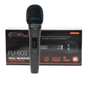 FEUR FU-603 Professional Cardioid Dynamic Vocal Microphone – Handheld, Unidirectional, XLR, Aluminum Body