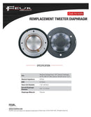 feur fu vcpv replacement tweeter diaphragm for peavey 14xt