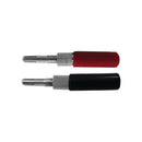 Miyako Test Leads Short Banana Plugs Replasements, Black BRA Pro Audio Connectors NB-429B