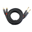 VOYZ VZ-N262 Dual RCA to Dual 1/4" Audio Cable product photo