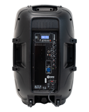 VOYZ Party 15" 2000 Watt 2-Way Powered PA Speaker System Combo Set with Bluetooth/USB Drive Read Function/SD Card Reader/FM Radio/Remote Control, Karaoke VZ-HLKIT415