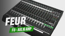16-Channel Professional Audio Mixer with Built-In Amplifier – FU-AUL16-AMP from AUL Series with DSP Effects, Bluetooth & USB Playback